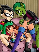 Teen Titans try anal